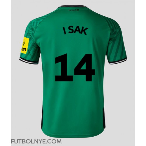 Camiseta Newcastle United Alexander Isak #14 Visitante Equipación 2023-24 manga corta
